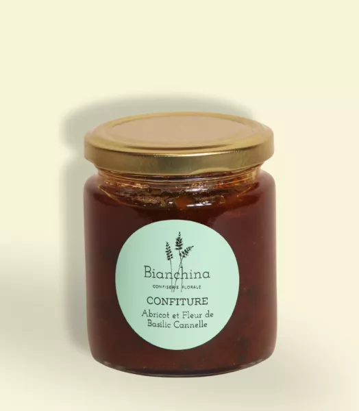 Confiture d'Abricot et Basilic Cannelle