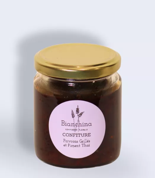 Confiture Poivrons Grillés, Piment Thaï et Vanille de Madagascar